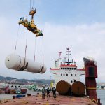 Open Cargo Ship 115m³ LPG Tank Loading