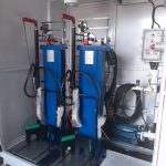Skid System with Double Refilling Cylinder Scale