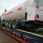 32m³ LPG Bobtail Truck Flatrack Liman Yüklemesi